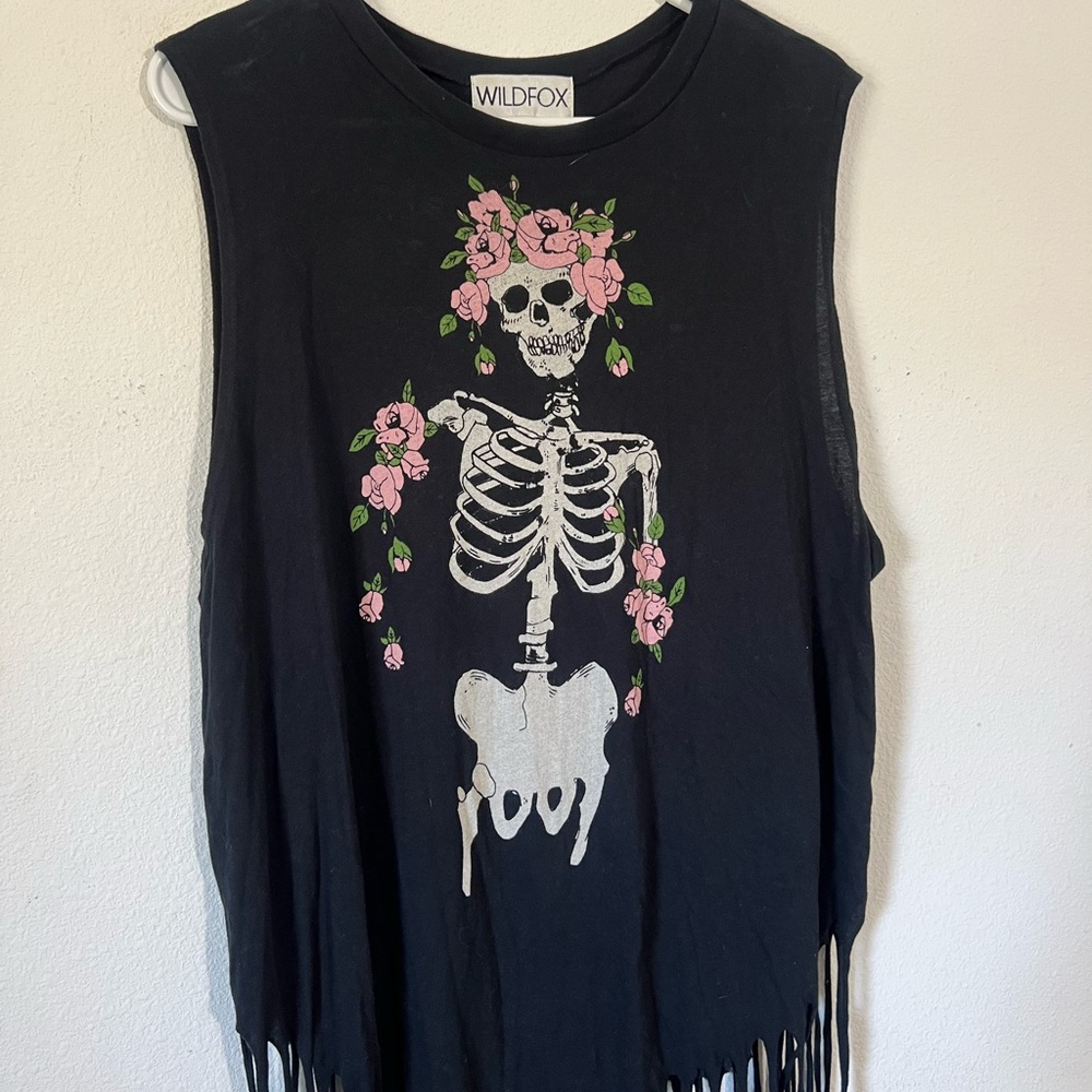 Wildfox Gypsy Skeleton & Roses Tunic - Picture 3 of 6